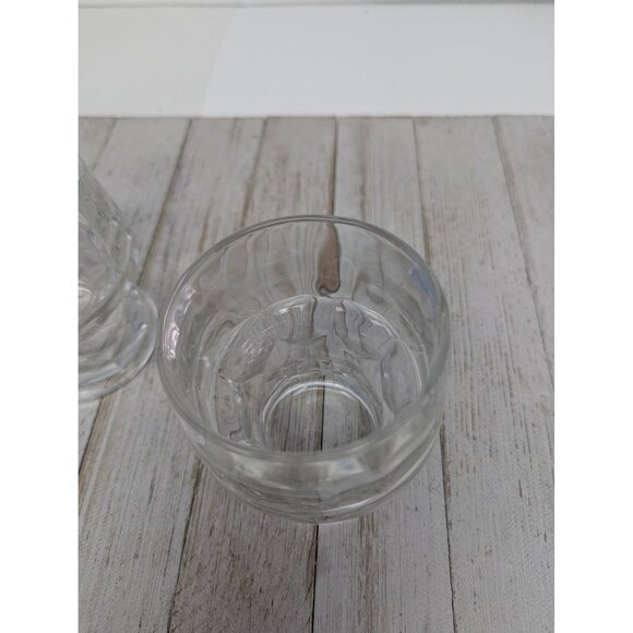 Set of 2 Vintage Honeycomb Georgian Tumbler Juice Water Glass 3 7/8" Tall Clear - Picture 6 of 10